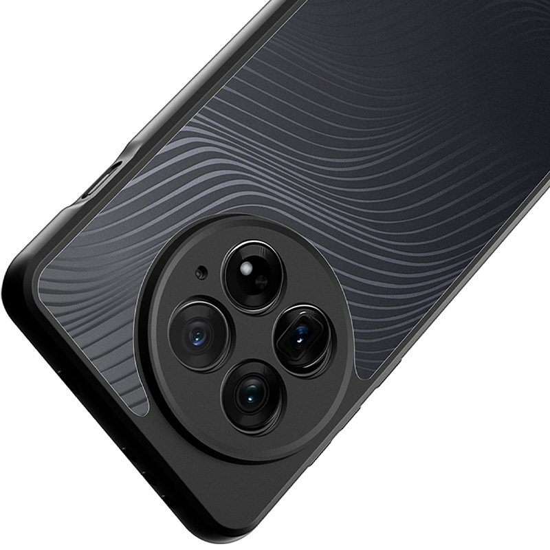 Etui Dux Ducis AIMO do OnePlus 13, przezroczyste z czarną ramką
